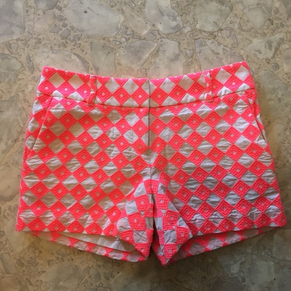LOFT Pants - Neon Embroidered Loft Shorts 0